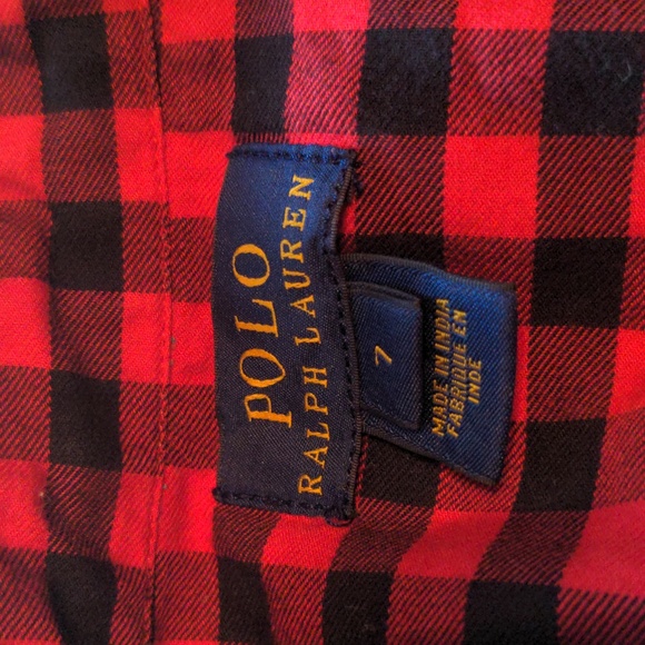 Black and red button up - Picture 2 of 3